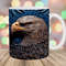 3D Engraved Leather Eagle Mug Wrap, 11oz & 15oz Mug Template, Mug Sublimation Design, Mug Wrap Template, Instant Digital Download PNG.jpg