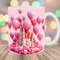 3D Pink Castle Balloons Mug Wrap, 11oz And 15oz Mug Template, Mug Sublimation Design, Mug Wrap Template, Instant Digital Download PNG.jpg