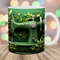 3D Sewing Machine Mug Wrap, 11oz & 15oz Mug Template, Mug Sublimation Design, Green Flowers Mug Wrap Template, Instant Digital Download PNG.jpg