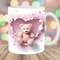 3D Teddy Bear Mug Wrap, 11oz & 15oz Mug Template, Hole In A Wall Mug Sublimation Design, Heart Mug Template, Instant Digital Download PNG.jpg