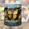 3D Yellow Butterfly Mug Wrap, 11oz & 15oz Mug Template, Mug Sublimation Design, Crack In A Wall Mug Template, Instant Digital Download PNG.jpg