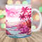 Alcohol Ink Beach Landscape Mug Wrap, 11oz And 15oz Mug Template, Mug Sublimation Design, Mug Wrap Template, Instant Digital Download PNG.jpg