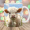 Baby Highland Cow Daisies Mug Wrap, 11oz & 15oz Mug Template, Mug Sublimation Design, Flower Mug Wrap Template, Instant Digital Download PNG.jpg