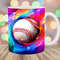 Colorful Neon Baseball Ball Mug Wrap, 11oz & 15oz Mug Template, Mug Sublimation Design, Mug Wrap Template, Instant Digital Download PNG.jpg