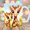 Mum And Baby Giraffe Mug Wrap, 11oz And 15oz Mug Template, Mug Sublimation Design, Mug Wrap Template, Instant Digital Download PNG.jpg