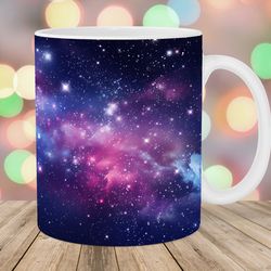 night sky stars mug, 11oz and 15oz mug, mug design