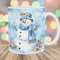Snowman Mug Wrap, 11oz And 15oz Mug Template, Vintage Mug Sublimation Design, Christmas Mug Wrap Template, Instant Digital Download PNG.jpg