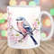 Watercolor Bird Mug Wrap, 11oz & 15oz Mug Template, Mug Sublimation Design, Cherry Blossom Mug Wrap Template, Instant Digital Download PNG.jpg