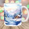 Watercolor Winter Landscape Mug Wrap, 11oz And 15oz Mug Template, Mug Sublimation Design, Mug Wrap Template, Instant Digital Download PNG.jpg
