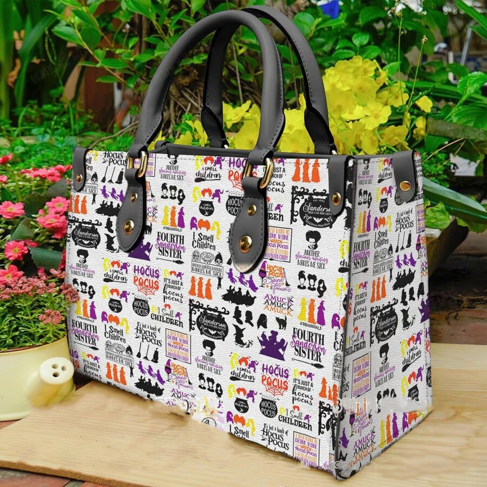 Hocus Pocus Leather Handbag,Hocus Pocus Leather Bag,Halloween Crossbody Bag,Hocus Pocus Wallet,Halloween Gift,Halloween Bag,Women 3D Handbag-7.jpg