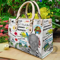 Jimmy buffett Leather Bags, Jimmy buffett Lovers Handbag, Jimmy buffett Women Bag And Purses