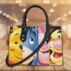 Winnie The Pooh Tigger Christmas Handbag, Pooh Bear Leather Bag, Christmas Shoulder Bag