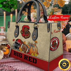 NCAA Cornell Big Red Autumn Women Leather Bag