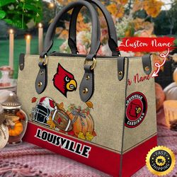 NCAA Louisville Cardinals Autumn Women Leather Bag