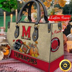 NCAA Maryland Terrapins Autumn Women Leather Bag