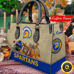 NCAA San Jose State Spartans Autumn Women Leather Bag