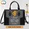 Blessed Are Those Who Spoil And Pamper Cross And Sunflower Personalized Leather Bag.jpg