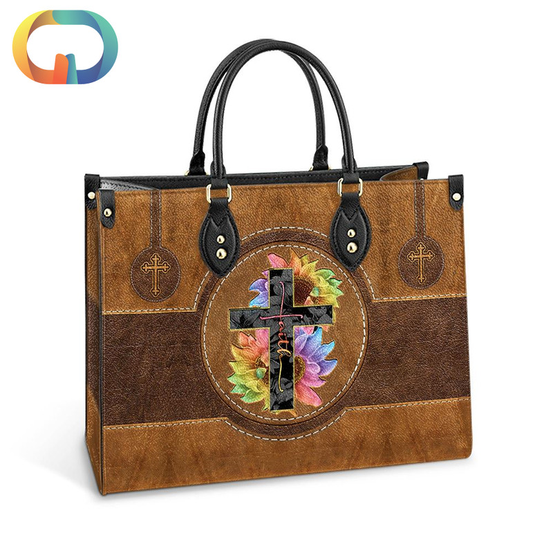 Faith Sunflower Cross Leather Women Handbags.jpg