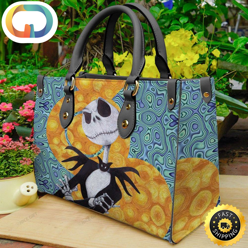 Jack Skellington Halloween Movie Scary Leather Bag.jpg
