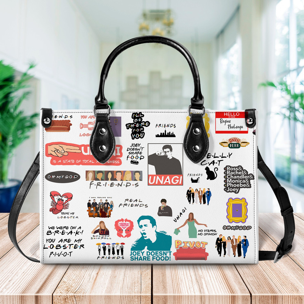 Friends TV Series Handbag, Friends Movie Leather Bag, Shoulder Bag, Crossbody Bag, Top Handle Bag 1.jpg