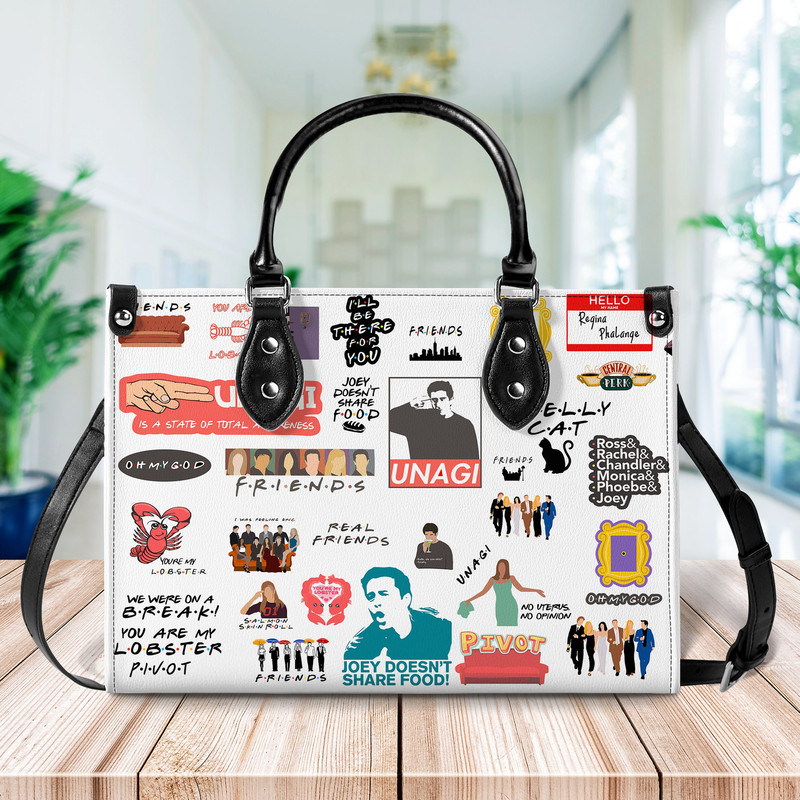 Friends TV Series Handbag, Friends Movie Leather Bag, Shoulder Bag, Crossbody Bag, Top Handle Bag 1.jpg