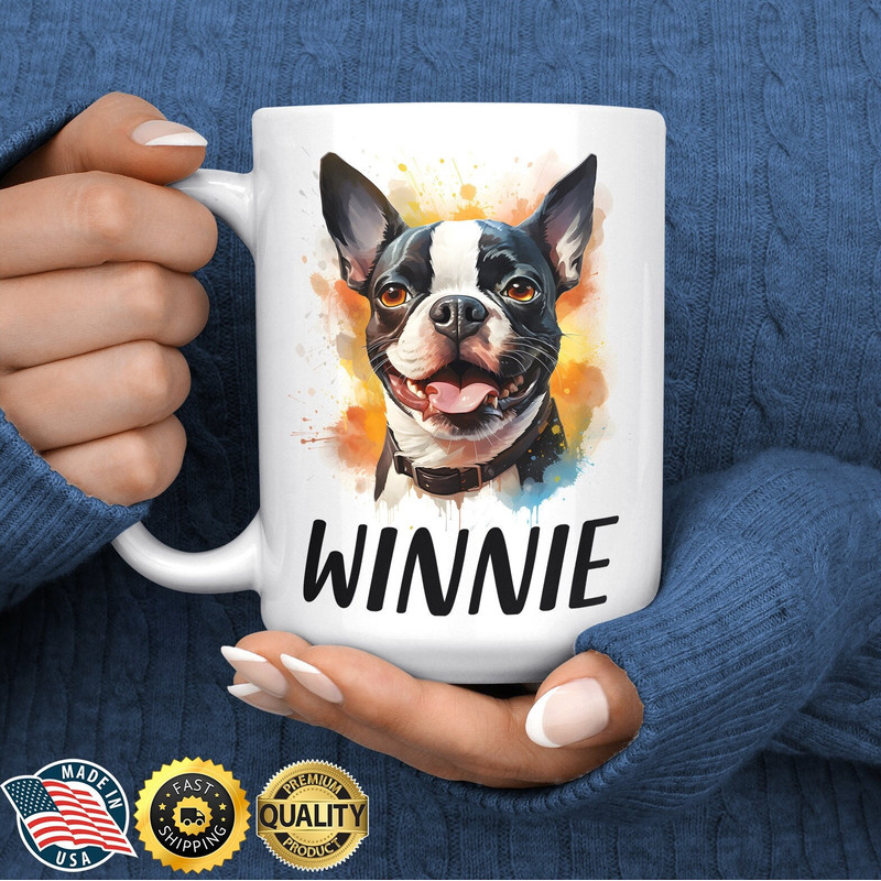 Boston Terrier Gift - Personalized Boston Terrier Mug - Boston Terrier Coffee Mug - Boston Terrier Mom - Boston Terrier Dad Mug - Dog Mug.jpg