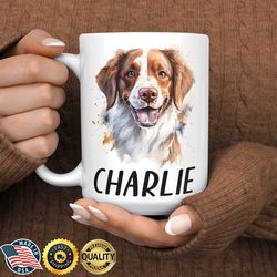Brittany Spaniel Mug, Personalized Brittany Spaniel Gift, Brittany Spaniel Coffee Mug