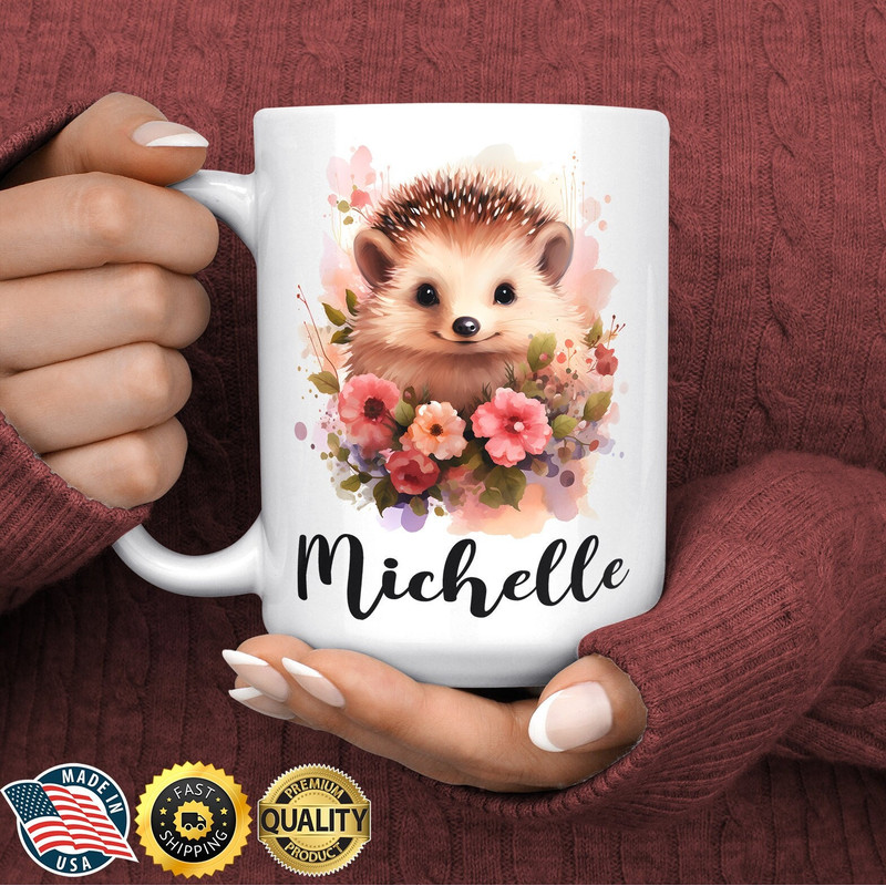 Hedgehog Mug - Hedgehog Gifts - Hedgehog Coffee Mug - Hedgehog Cup - Cute Hedgehog Coffee Cup - Hedgehog Mom - Personalized Mug.jpg