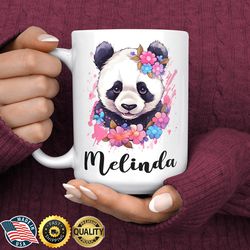 panda mug, panda gifts for girls, panda coffee mug