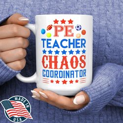 pe teacher gift, pe teacher mug, funny pe teacher coffee cup