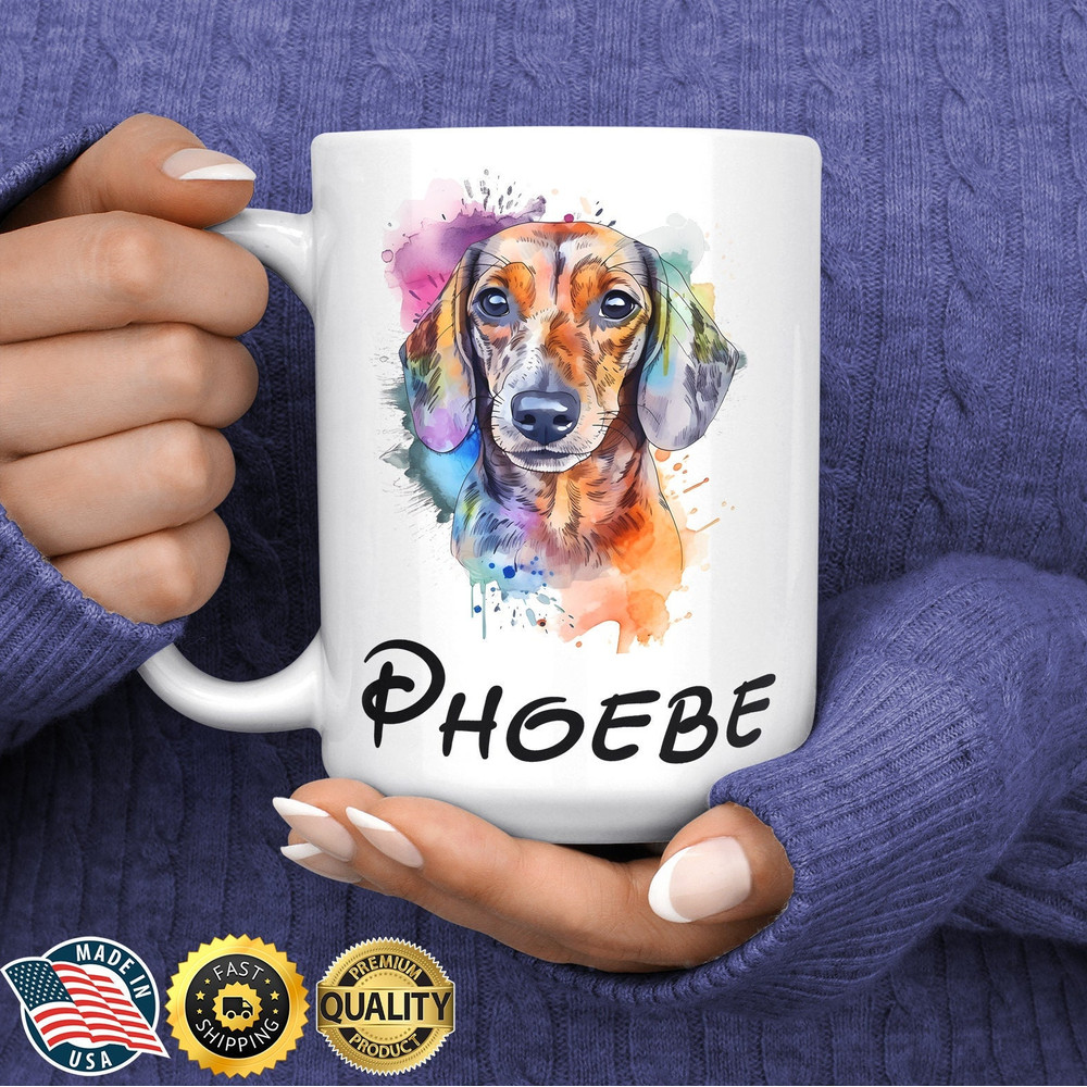 PERSONALIZED Dachshund Mug - Dachshund Mom Gift - Wiener Dog Mom Mug - Dachshund Gift - Wiener Dog - Dog Lover Gift - Weiner Dog Dad Gift.jpg