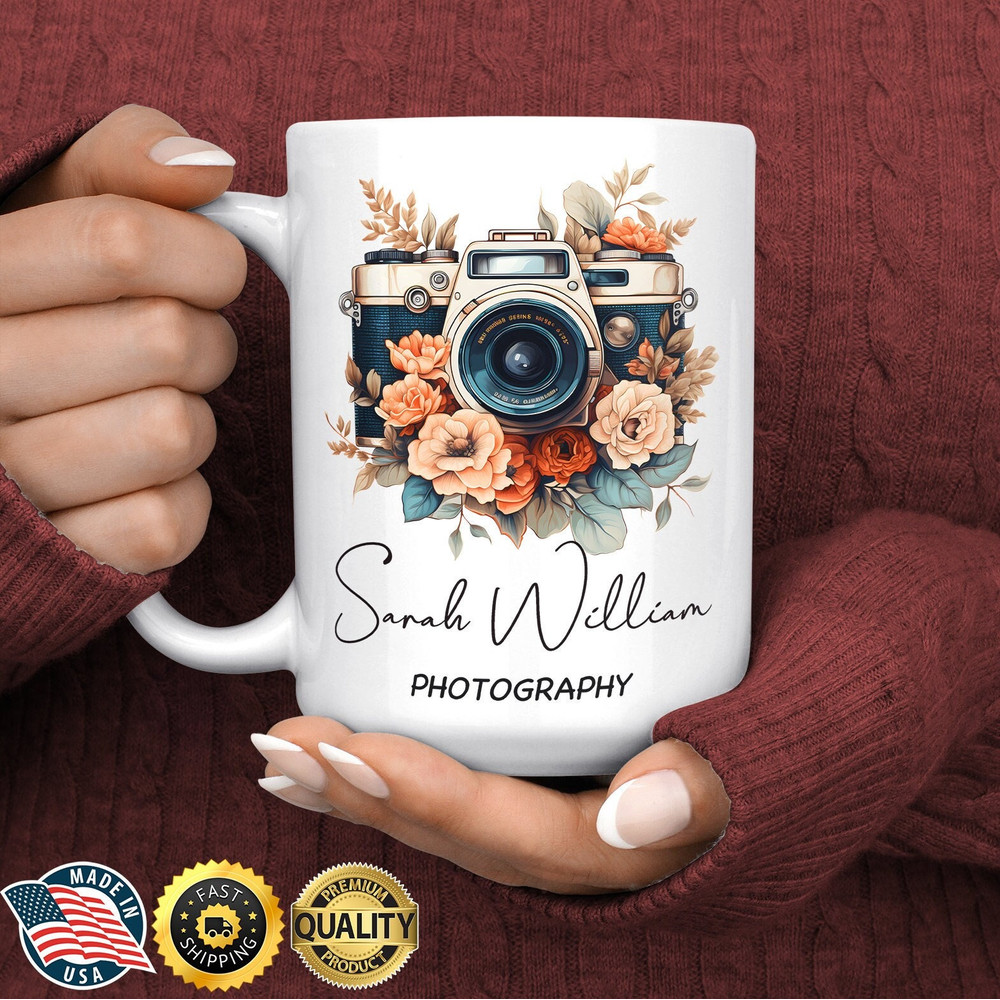 Photographer Mug - Personalised Photographer Coffee Mug - Photography Gifts - Photographer Gifts For Women - Gifts For Wedding Photographers.jpg