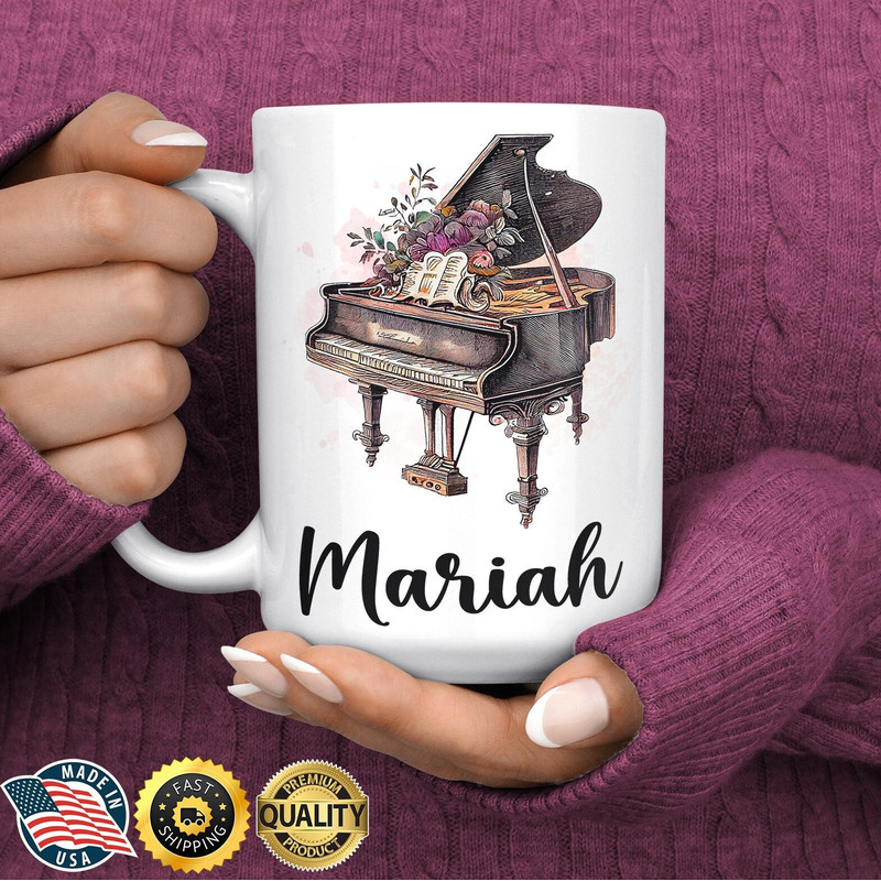 Piano Mug Gift - Piano Player Gift - Pianist Mug - Gift for Pianist - Piano Teacher Gift - Personalized Coffee Mug - Musician Band Student.jpg
