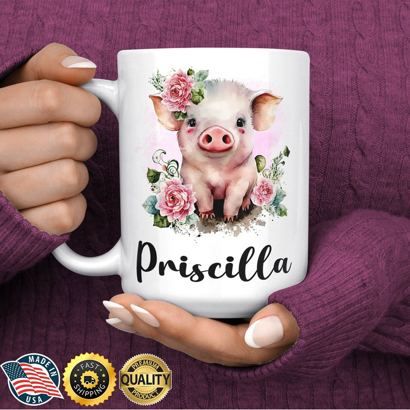 Pig Coffee Mug - Pig Gift - Pig Lover Gift - Pig Cup - Pig Coffee Cup - Cute Pig Gifts - Gift for Pig Farmer - Farm Mug - Veterinarian Mug.jpg