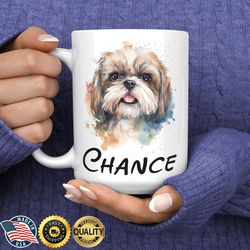 shih tzu mug, shih tzu coffee mug, shih tzu gifts