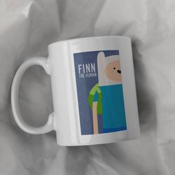 Adventure Time Finn the Human Ceramic Mug 11oz, 15 oz Mug, Funny Coffee Mug