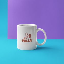 yalla doner kebab ceramic mug 11oz, 15 oz mug, funny coffee mug