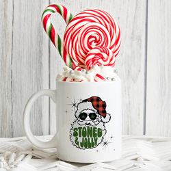 Christmas Weed Coffee Mug 5, Wake and Bake Cannabis Mug, Marijuana Santa Mug