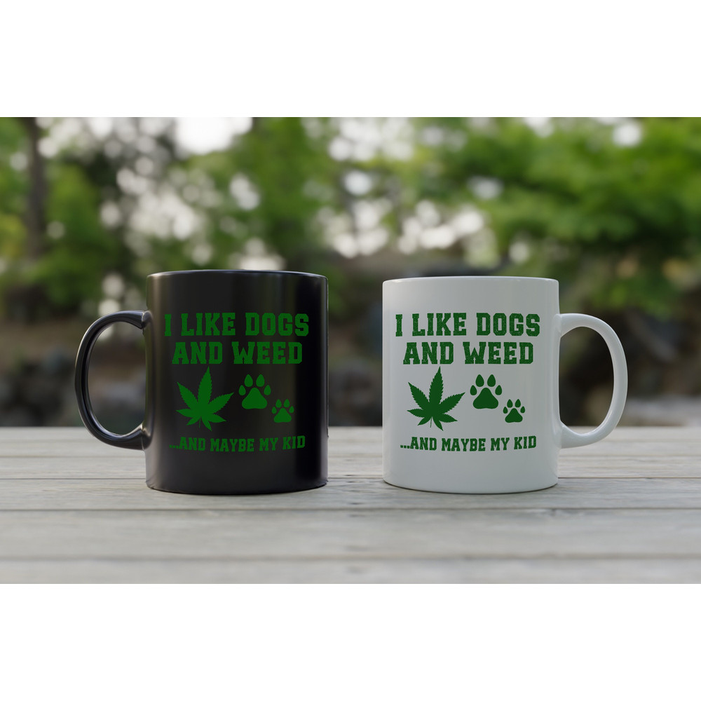 Custom Cannabis Coffee Mug, Dog Dad Mug, Stoner Mom Gifts, Wake and Bake, Marijuana Mug, Pothead Smoker Cup, Personalized Weed Gifts for him.jpg