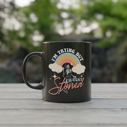 funny cannabis coffee mug 2, skeleton stoner gifts for him, pothead cup