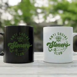 Cannabis Coffee Mug, Wake and Bake Mug, Weed Girly Marijuana Mug, Pothead Smoker Cup