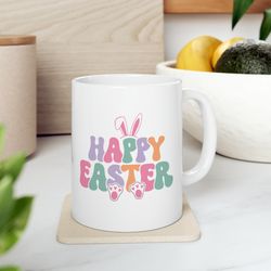 happy easter, easter day gift, spring mug, easter eggs