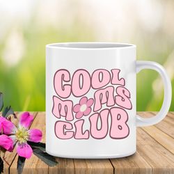 cool moms club ceramic mug, boho mama coffee mug, cool hippie mom mug
