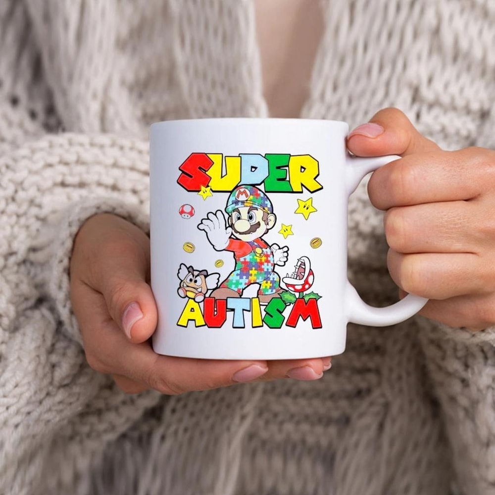 Retro Super Mario Super Autism Mug 11 oz.jpg