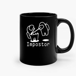 impostor ceramic mug, funny coffee mug, quote mug, gift for her, gifts for him