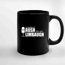 in memory of rush limbaugh ceramic mug, funny coffee mug, quote mug, gift for her, gifts for him
