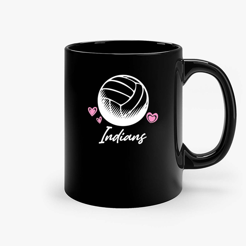 Indians Volleyball Sport Ceramic Mugs.jpg