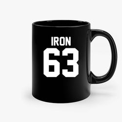 iron 63 ceramic mug, funny coffee mug, quote mug, gift for her, gifts for him
