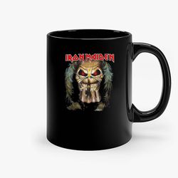 iron maiden eddie candle finger band ceramic mug, funny coffee mug, quote mug, gift for her, gifts for him