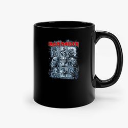 iron maiden nine eddies black classic rock metal band ceramic mug, funny coffee mug, quote mug, gift for her
